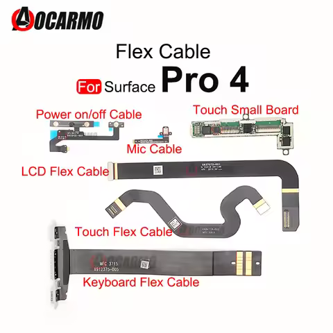 Touch LCD Flex Connector Small Board Keyboard Bottom Micphone Headphone Jack Flex Cable For Microsof