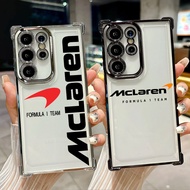 McLaren FORMULA I TEAM F1 Logo Silicone Soft Case For Samsung S26 Ultra A57 A37 S25 FE S24 Plus S23 