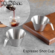 YUMEIREN Espresso Measuring Cup, 100ml Universal Espresso Shot Cup, Accessories Stainless Steel 304 Coffee Measuring Glass