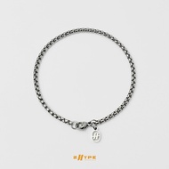 2HYPE Round Box Bracelet (Silver) 2mm