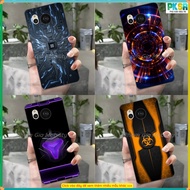 Sharp Aquos Sense 7 Sense7 Plus (7+)/ Sense8 8 black flexible case with technology and gaming prints
