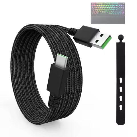 Type C Charging Cable Compatible with Razer BlackWidow V3 Pro, Deathstalker V2 Pro, Ducky One 2 SF K