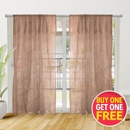 MyOnlineStore Kurtina set 2 pcs Curtain for door long Tela (Brown)