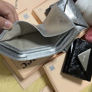 Korea Korea FENNEC 30% Off Wallet Classic Triangle Brand Patent Leather Cowhide Portable Small Fashi