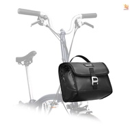 OUTTX Folding Bike Handlebar Bag Multi-functional Bike Front Bag Insulated Bike Basket Bag with Rain Cover