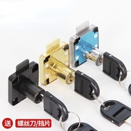 Drawer Lock Black Desk Double Cabinet Door Lock Door Lock Clothes Cabinet Lock Head Cabinet Lock Lengthened Cabinet Lock/Cupboard Padlock Security Drawer Lock Furniture