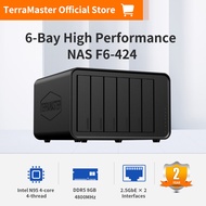 TerraMaster F6-424 NAS Storage 6Bay - N95 Quad-Core CPUแรม DDR5 8GBพอร์ต2.5GbE คู่ที่จัดเก็บข้อมูลที