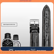 Apply To TISSOT MIDO LONGINES CASIO DW SEIKO Genuine Leather Watch Strap Butterfly Buckle Men Women 