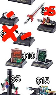 GP Collection Kamen Rider Saber Blade Kabuto Double Gaim Zi-O Zero One Ark 扭蛋 迷你版 幪面超人 假面騎士 聖刃 不死鳥 無