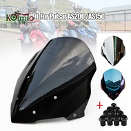 Fit For BAJAJ Pulsar AS200 AS150 Motorcycle Windshield Windscreen AS 200 150 Wind Deflector