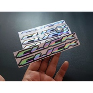 Honda click Emblem, flexible embossed sticker, Honda Vario Click