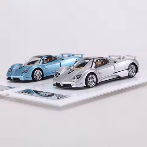 LMF 1:64 Zonda C12s Alloy Model Car Magnetically Attracted Engine Cover Can Be Removed