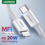 【Certified by Apple】UGREEN USB C to Lightning Cable for iPhone 12 mini/iPhone 12/12 pro/12 pro max11 Pro/11/11 pro max/XR/XS MAX/XS/X/8 Plus/8 PD Fast Charging USB Type C Cable Data Cable for Macbook USB Cord
