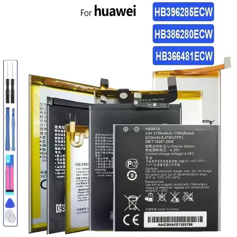 Battery For Huawei, P9, P10, P20 Lite, P9Lite, for Honor 8, 9, 10, 9i, 10I, 20i, V9, 5C, 6C, 7C, 7A 