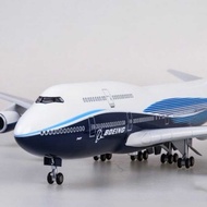 Simulation Aircraft Model 747 National Airlines Alloy with Landing Stand with Light Civil Airlines P