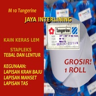 Kain Keras Interlining M 10 M10 Tangerine Staplek Stapleks Grosir 1 roll