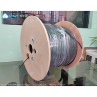 【Ready Stock】 Fiber Optic Cable Single Core 1KM Red OR White stripe