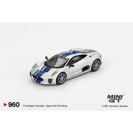 MINI GT 1:64 Jaguar C-X75 Silver Diecast Model Car