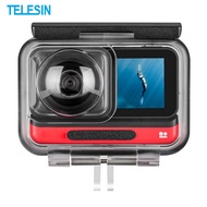 TELESIN Underwater Housing Waterproof Protective Case Cover for Insta360 ONE R 4K 360 Panoramic Edit