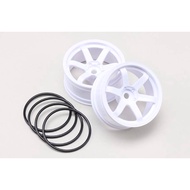 TW-5313W7 YOKOMO Drift 6-Spoke Wheels, Offset 7, White (2 of each)