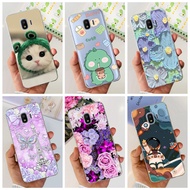 Samsung Galaxy J2 2018 / J2 Pro (2018) / J2 Core SM-J260G SM-J250F Cute Cat Dinosaur Painted Soft Silicone TPU Case