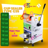 mesin press cup OMICKO C-39 Cup Sealer allsize sampai 22oz /Alat Perekat Plastik Minuman Maks AQUA G