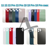 Big Hole Back Glass For 11 12 12 12 PM 13 13 pro 13 Pm  Rear Battery Cover Replacement