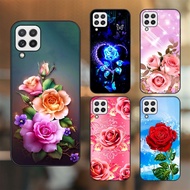 Samsung A22 4G, A22 5G Case With Black Border Printed Rose