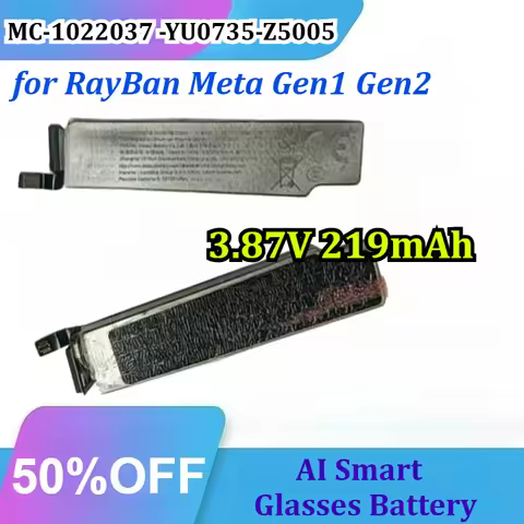 MC-1022037 -YU0735-Z5005 for RayBan Meta Gen1 Gen2 3.87V 219mAh AI Smart Glasses Battery