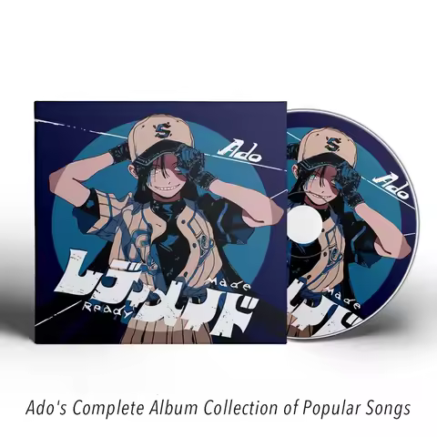 Pop Ado Music CD Greatest Hits OST Album 54 song 3pcs Music Record Cosplay Walkman Car Soundtracks B