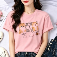 Kitten Cat 90s Grunge Psychedelic T-Shirt - Teen Gyaru Fashion