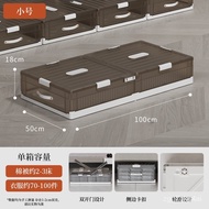【TikTok】Bed Bottom Storage Box with Wheels Flat Storage Box Drawer Type Household Quilt Clothes Storage Artifact under B