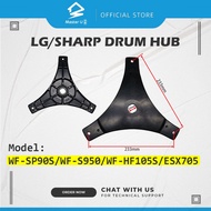 LG/SHARP DRUM HUB WASHING MACHINE SPINNER SHAFT FLASE LG WF-SP90S / WF-S950 / WF-HF105S / SHARP ESX7