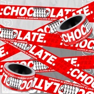Long Street Wear Red Dirty Rabbit fr2 Tape Sticker: chocoolate.Smooth Surface Luggage Skateboard Wat
