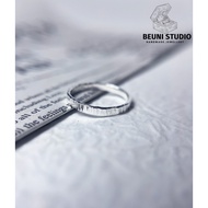 BEUNI HANDMADE PREMIUM 999 SILVER RING ANTIRUST NO ALLERGIC WATER PROOF WITH 999 MARK 999 SILVER