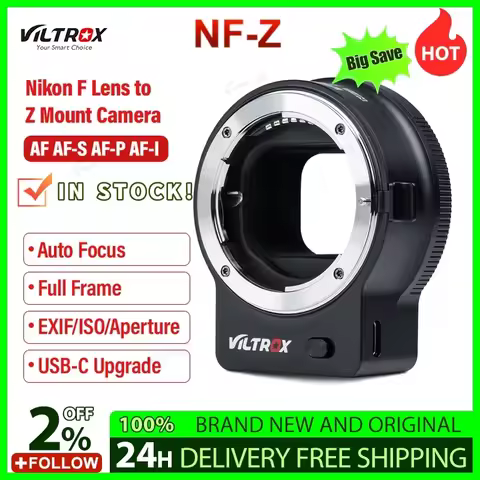 VILTROX NF-Z Nikon F lens to Nikon Z Mount Auto Focus Full Frame Lens Adapter for Camera for Nikon Z