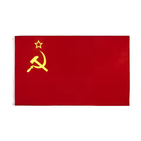 Xiangying-Soviet Union Emblem Flag, Soviet Union, Retro, 9-May, Lenin Stalin, Russia, CCCP, USSR