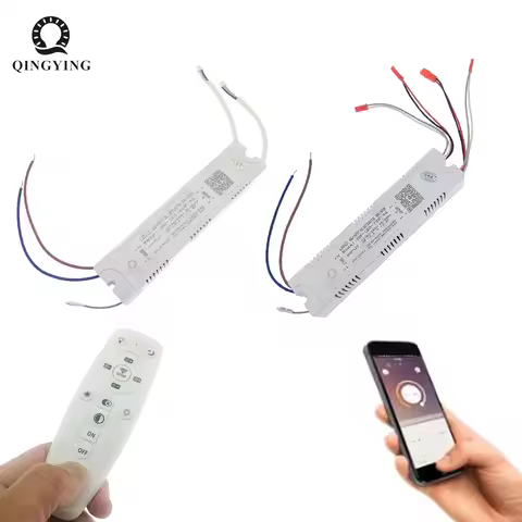 1pcs AC220V 2.4G RF Remote Control Intelligent LED Driver 12-40W 36-50W 40-60W 50-72W X2 X4 X6 X8 24
