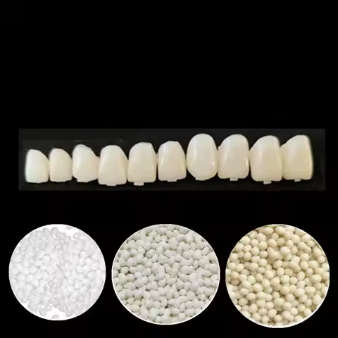 10pcs dental Oral Fake Teeth Tooth covers molds with 3Colors Repair Snap on Smile Veneers Dentures A