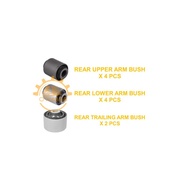 1 SET NISSAN X-TRAIL XTRAIL T31 T32 REAR UPPER ARM BUSH REAR LOWER ARM BUSH TRAILING ARM BUSH