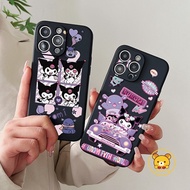 Kuromi Phone Case For Samsung Galaxy J6+ J4+ J6 J4 2018 J2 Prime Grand J7 J5 Prime J2 Pro 2018 J7 J5 J3 Pro 2017 J7 J5 J3 J2 2016 Case Cute Black Monster Kuromi Soft Cartoon Covers