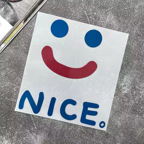 NICE cute cartoon smiley stickers trendy retro car stickers electric car motorcycle decorative stick