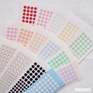 [POLTICKER] mini circle sticker