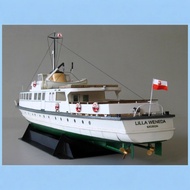 Paper Model 1: 100 Poland Coast Ferry Night Ship Cruiseboat Yacht Ship Super Exquisite