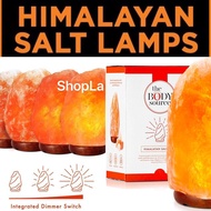 PURE HIMALAYAN SALT LAMP LIGHT AIR PURIFIER IONIZER 3 Pin Plug Dimmer Switch SALT LAMP