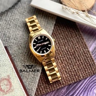 [Original] Balmer 8205G GP-4 Sapphire Men's Watch with Black Dial Gold Stainless Steel Bracelet | Of
