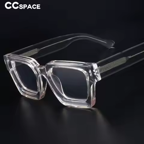 54290 Top Quality Acetate Frame Eyewear Frame Vintage Square Brand Design Eyeglasses CCspace Oculos 