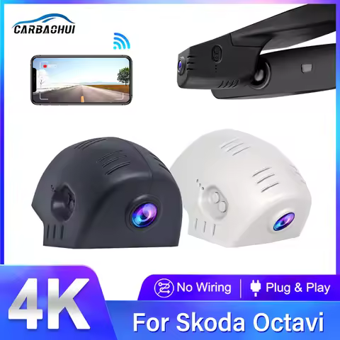 Plug and Play 4K DashCam For Skoda 88mm Octavia NX5 MK4 Octavia High Edition A8 A9 A7 Kodiak Kodiaq 