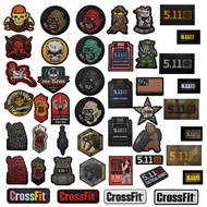 Hot Sale PVC Velcro Patch 511 Series Skull Bag Accessories Backpack Patch