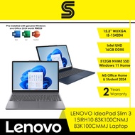 LENOVO IdeaPad Slim 3 15IRH10-83K100CMMJ/83K100CNMJ Laptop - 15.3"/I5-13420H/16GB/512GB/Intel UHD/Wi